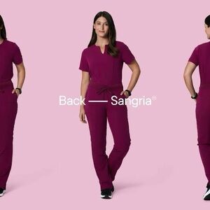 Mandala scrub set Sangria